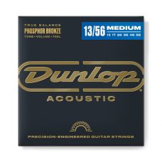 Набор струн DUNLOP DAP1356 PHOSHOR BRONZE ACOUSTIC GUITAR STRINGS (13-56)